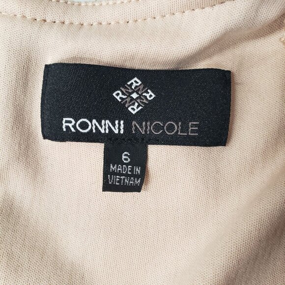 Ronni NIcole Black Lace Sleeveless Shift Dress Size 6 Dark Romantic Goth Glam - Picture 7 of 9